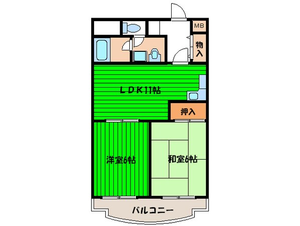 グリ－ンプラザ大宮の物件間取画像